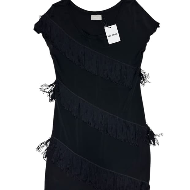 Mihara Yasuhiro Diagonal Fringe Dress