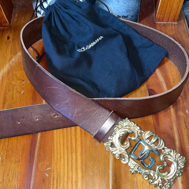 00‘s 돌체앤가바나 프레임 콤비 벨트