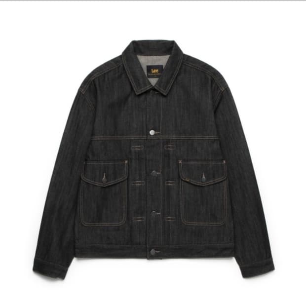 리 블랙 RAW 데님 트러커 자켓 (LE2301JK36BK)