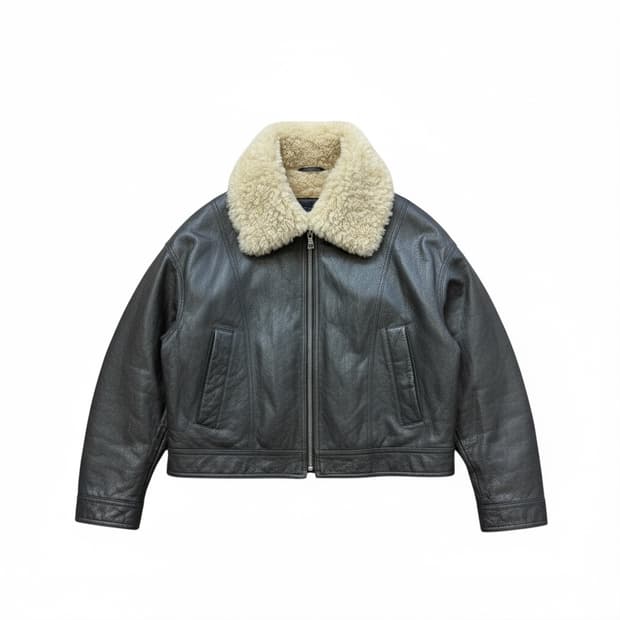 OZOC(오조크) 퍼 카라 무스탕