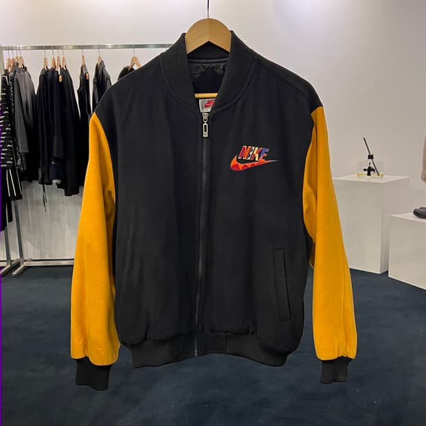 [95] 90s 나이키 삼나스포츠 어반정글 스파이크리 바시티 자켓