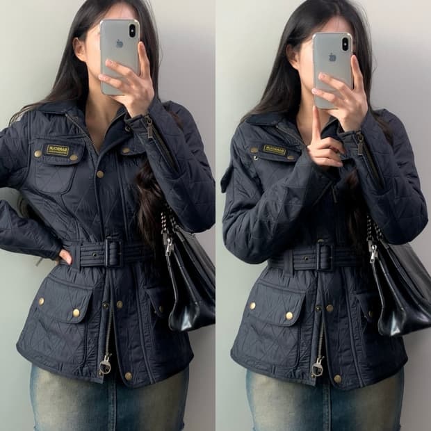바버 인터네셔널 퀼팅 자켓