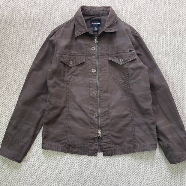 에어워크 밀리터리 카모 자켓 