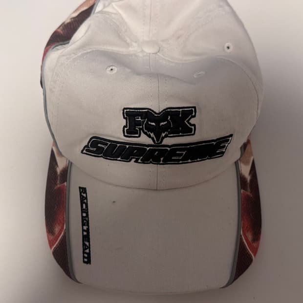 슈프림 폭스 레이싱 캡 화이트 