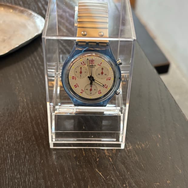 빈티지 스와치 크로노그래프 시계 91년판