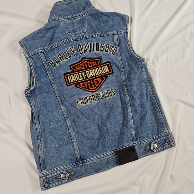 [s] HARLEY DAVIDSON 할리데이비슨 데님 베스트 조끼