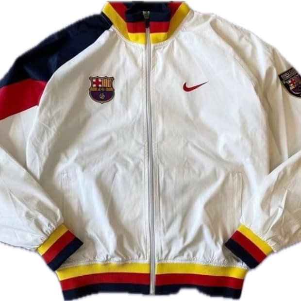 Retro Barcelona windbreaker