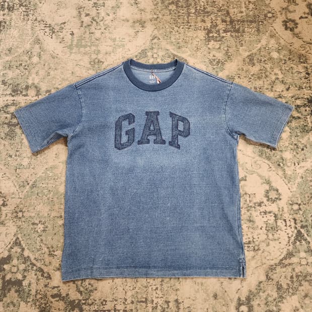 GAP 링거넥 인디고 하프티