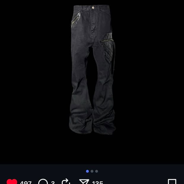 에모스탠스클럽 레더패치 플레어진 v2