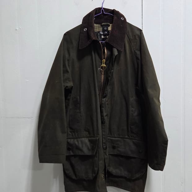 바버(Barbour) 빈티지 워시드 왁싱 클레식 자켓 M #72212
