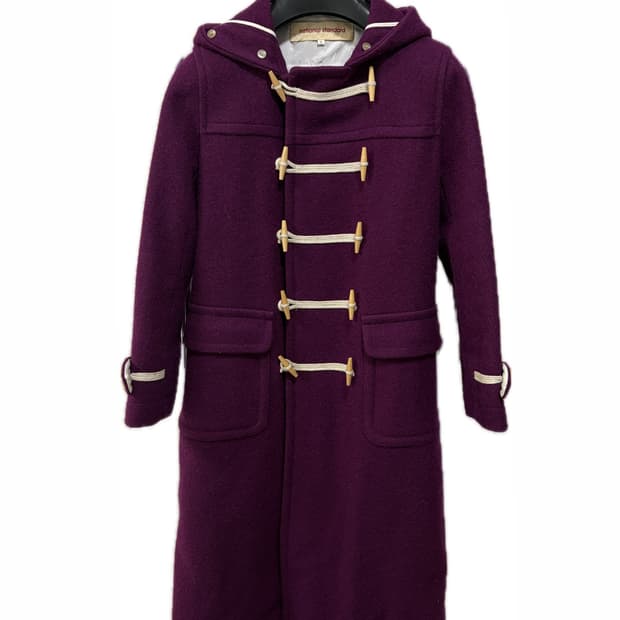 빈티지 포도 플럼 떡볶이 코트