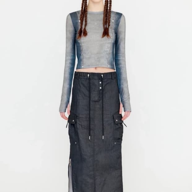 YUSE 데님 스타일 긴팔