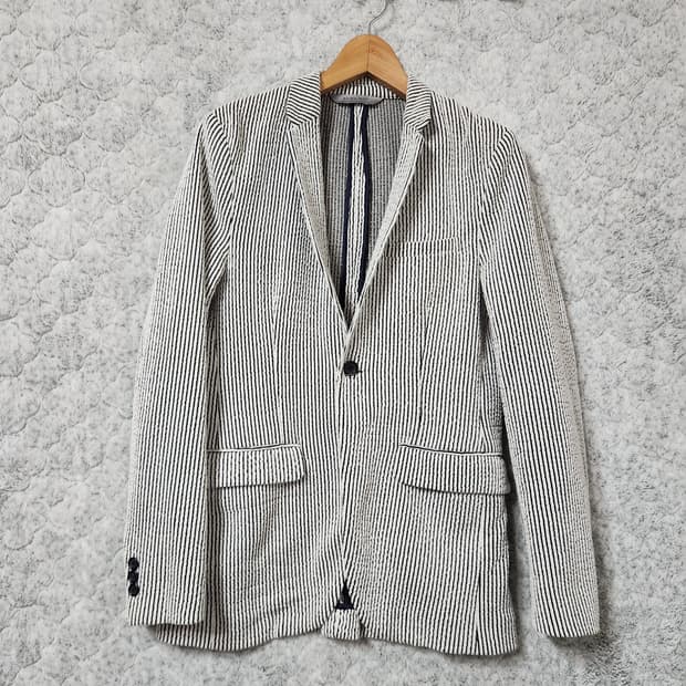 H736 [M] 자라 스트라이프 자켓

