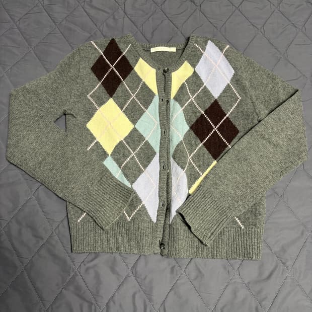 Grove 그로브 아가일 가디건