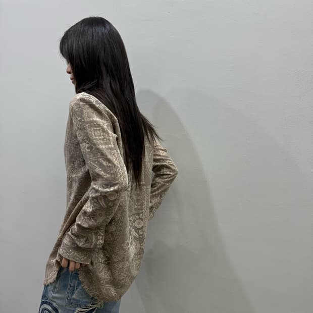 GOA 보헤미안 패턴 셔츠