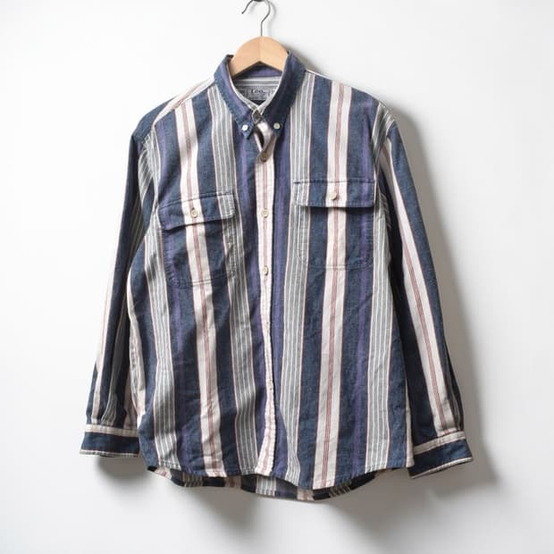 LEE 리 스트라이프 포켓 셔츠 90 M0091