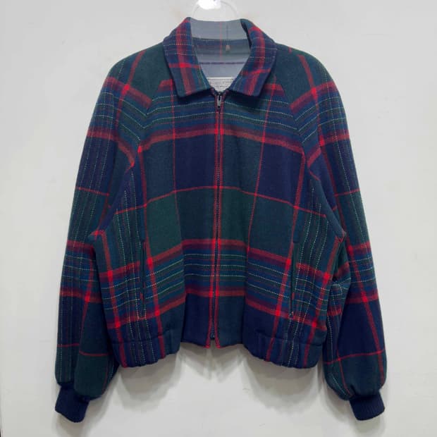 80s 펜들턴 체크 울 자켓 USA