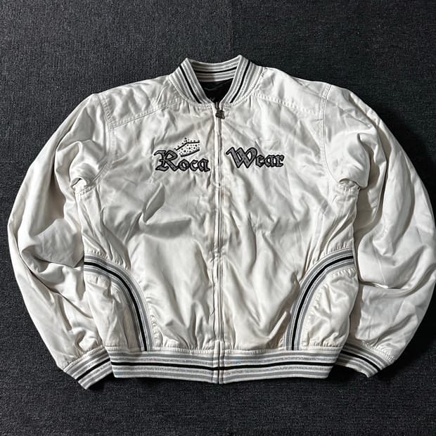 Rocawear 리버시블 큐빅 사틴 봄버 자켓  L 사이즈