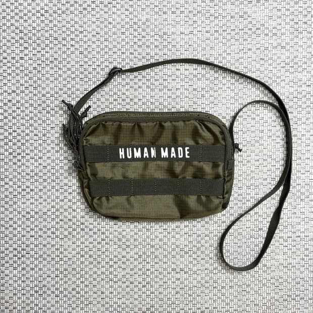 휴먼메이드 밀리터리 라이트 파우치 올리브 드랩