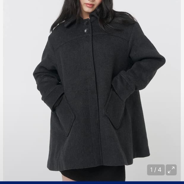 미세키서울 Slate half coat CHARCOA