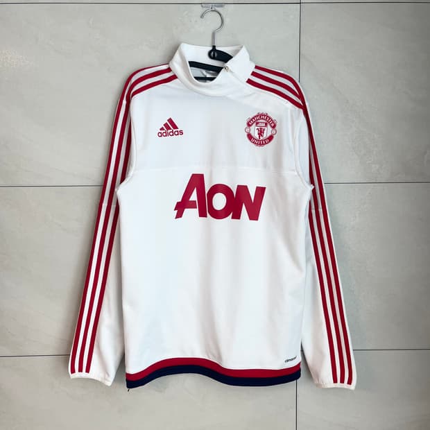 아디다스 맨체스터유나이티드 흰,빨 트랙탑 대장 져지 [95]