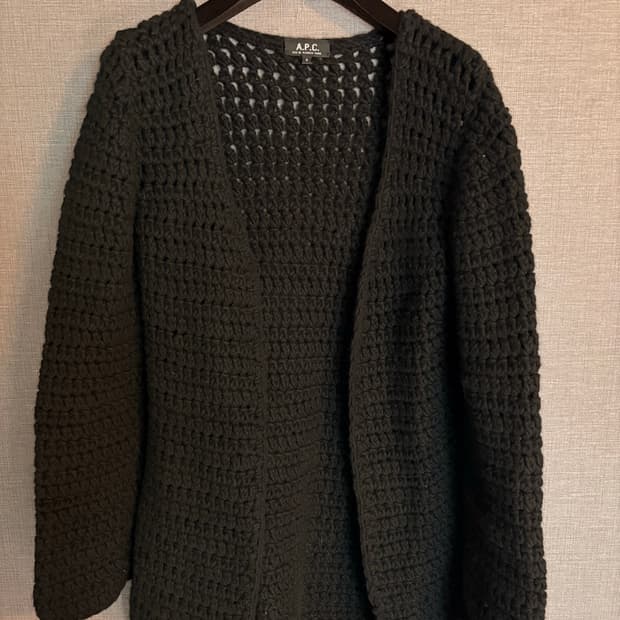 A.P.C. 니트 가디건 블랙 S