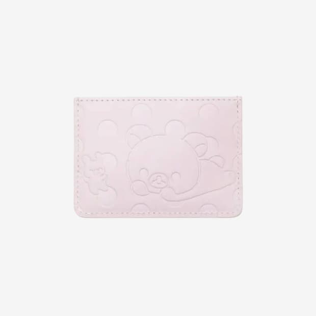 허그유어스킨 코리락쿠마 카드지갑 핑크