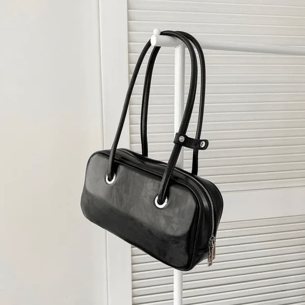 크림크렘 에버 스퀘어 레더 숄더백 가방