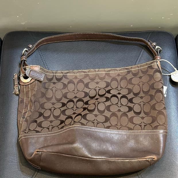 COACH 코치 브라운숄더백
