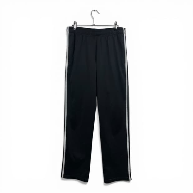 (M) 아디다스 삼선 트랙 팬츠 블랙