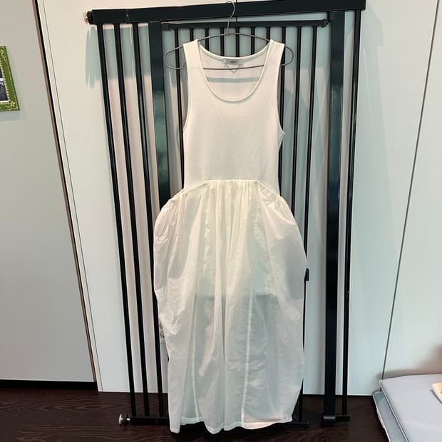 아모멘토 SHEER JERSEY DRESS