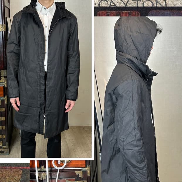 TRANSIT 왁스 코튼 패디드 코트