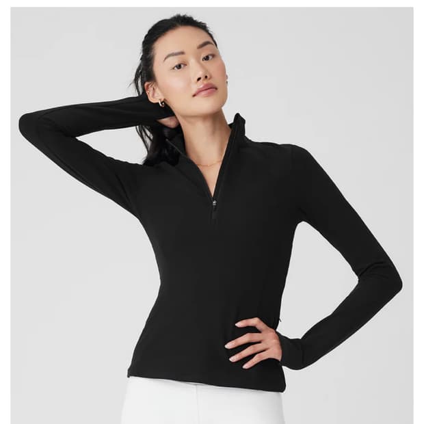 alo 알로 알로요가 소프트 1/2 zip rapid pullove