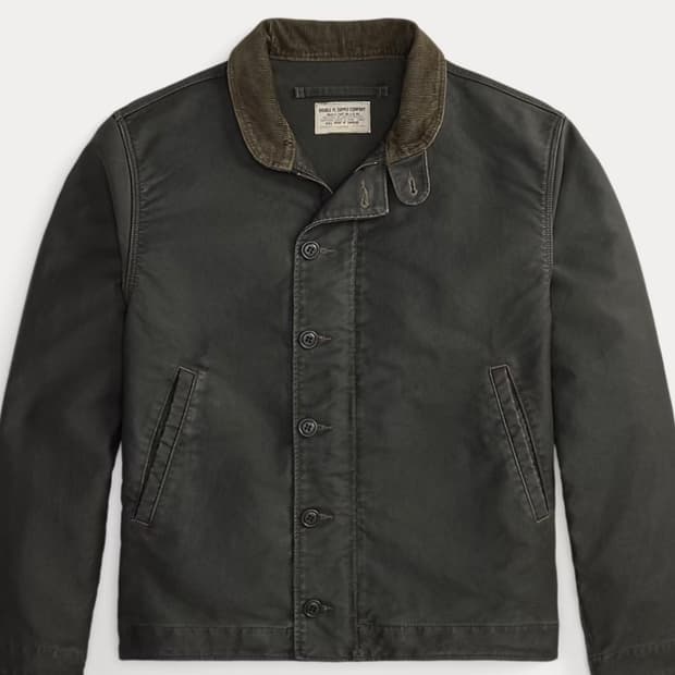 더블알엘 덱자켓 덱재킷 블랙 L