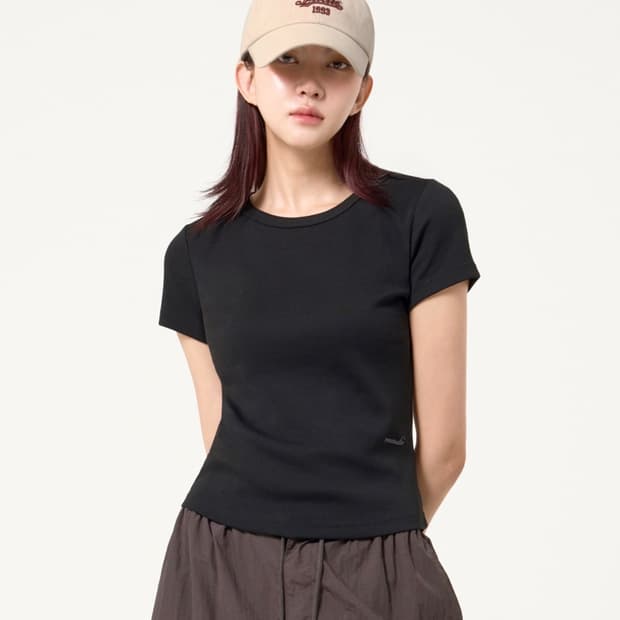 1993스튜디오 웨이브 로고 볼캡 베이지