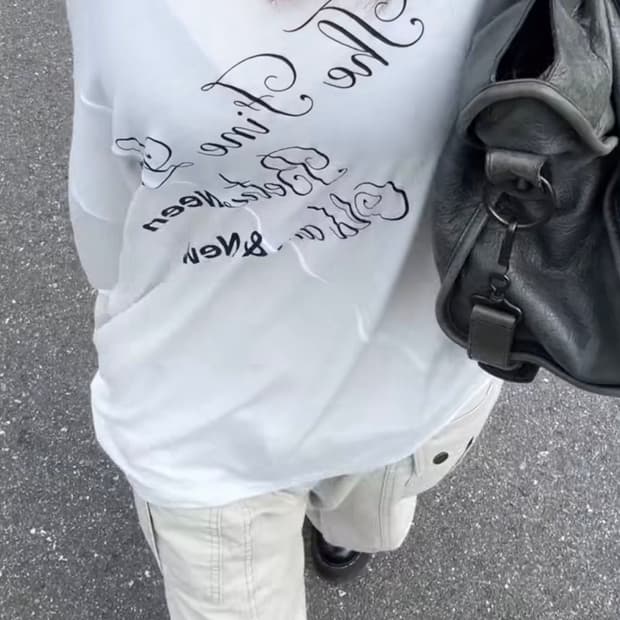 아워캐비넷 more lettering tee