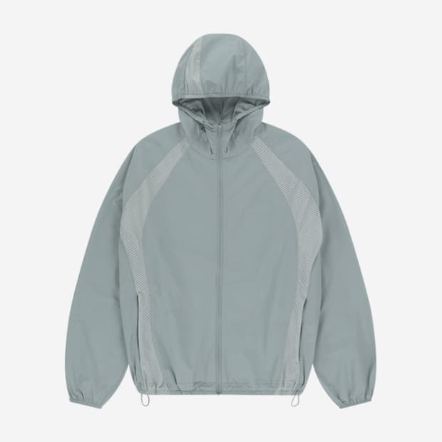 산산기어 mesh jacket sky blue -1  25ss