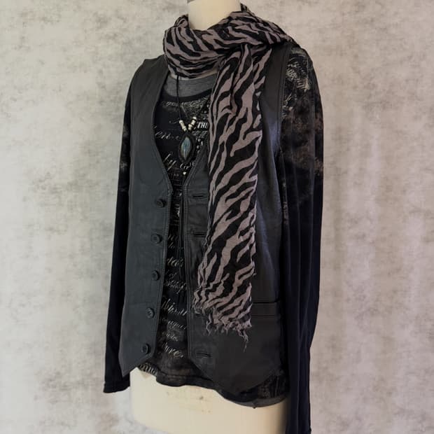Leather vest