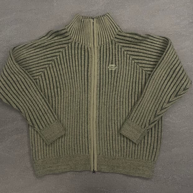 본챔스 투톤 니트집업