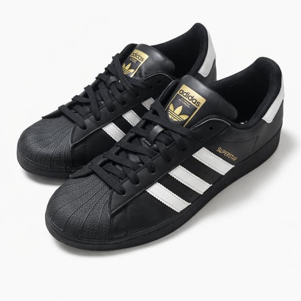 아디다스 슈퍼스타 블랙 화이트 검흰 265 (새상품급/S급/상태 최상)