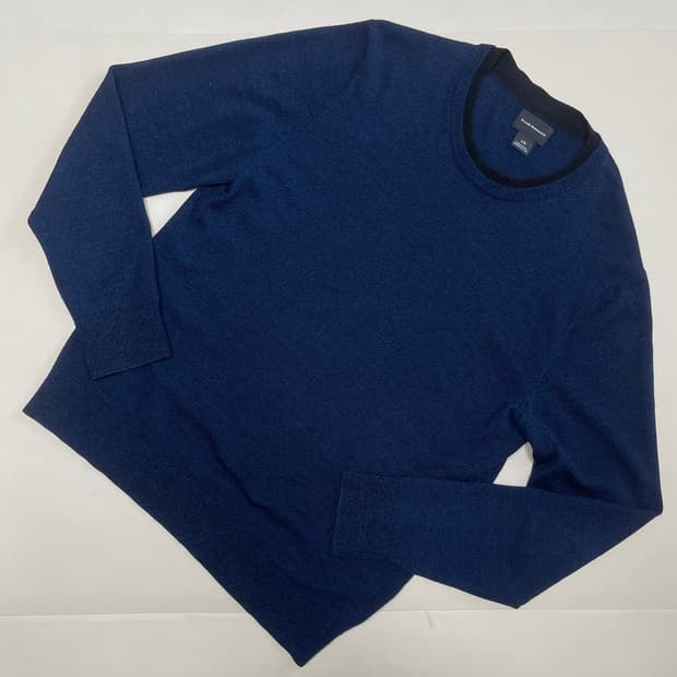 클럽 모나코 모100% 네이비 라운드넥 니트 L