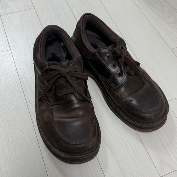 90-00s 닥터마틴 유팁 청키슈즈 EU 43 브라운