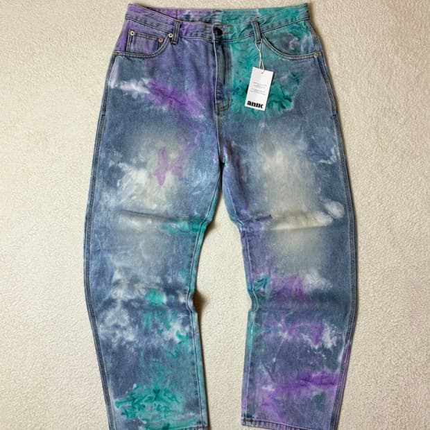 벌스데이수트 22ss 타이다이 데님 팬츠 PN6634