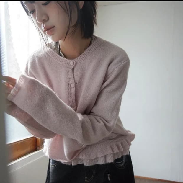 김아홉 가디건 나시 세트 