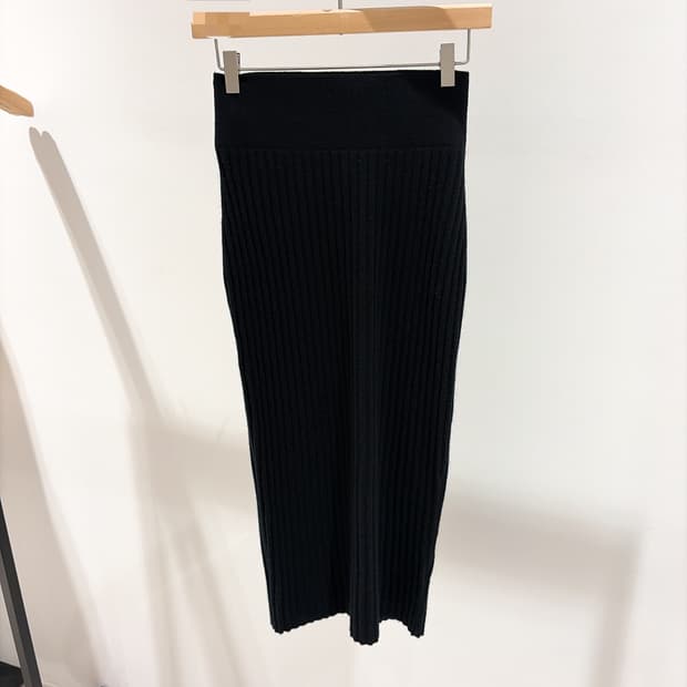 (정품/새상품) 제임스펄스 여성 블랙 캐시미어 립 펜슬 스커트