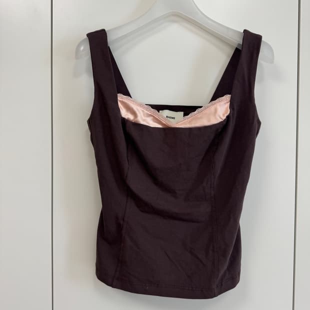 Rheme silk lace langerie 리임 실크 레이스 란제리 탑