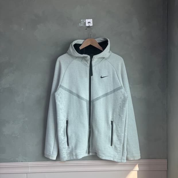 나이키 테크팩 후드집업 화이트 그레이