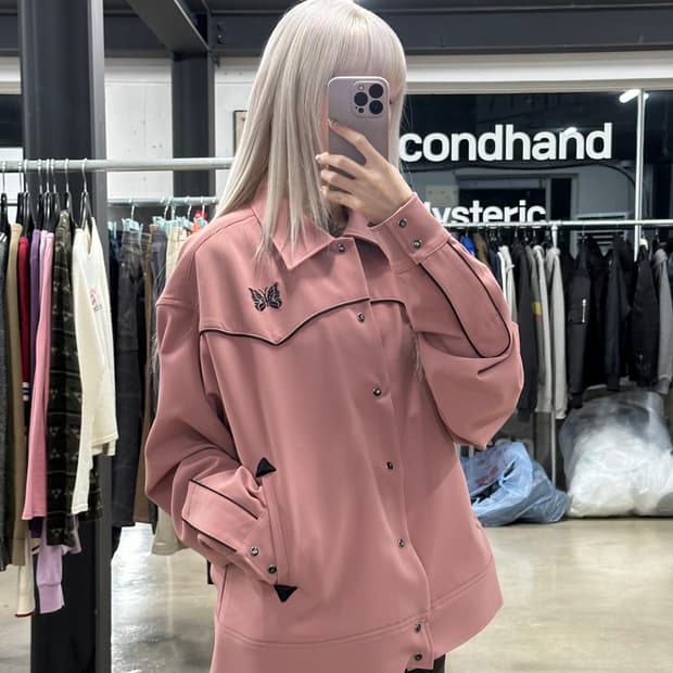 니들스 PE/PU 더블 클로스 파이핑 카우보이 재킷