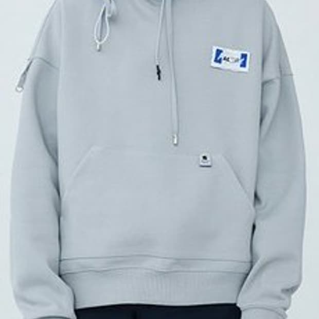 아더에러 세미오버핏 Rivet label hoodie 3사이즈105