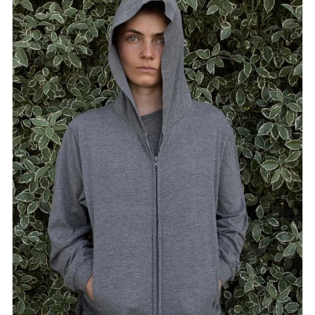 머듈 후드집업 사이즈2 그레이